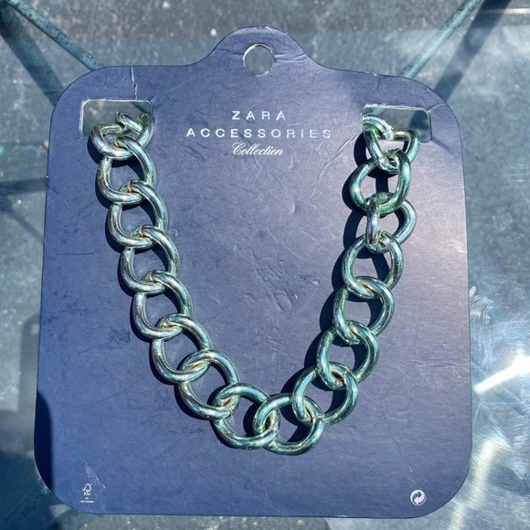 ZARA Steel Chain Necklace - Picture 1 of 5